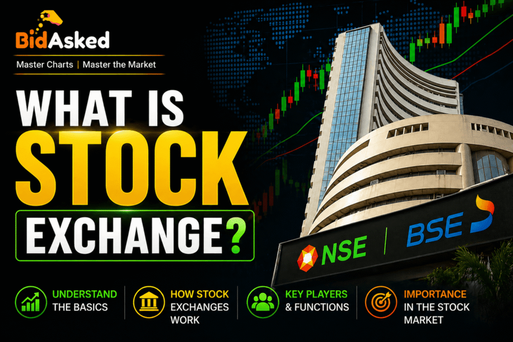 Stock exchange meaning and how it works with buyers and sellers trading shares