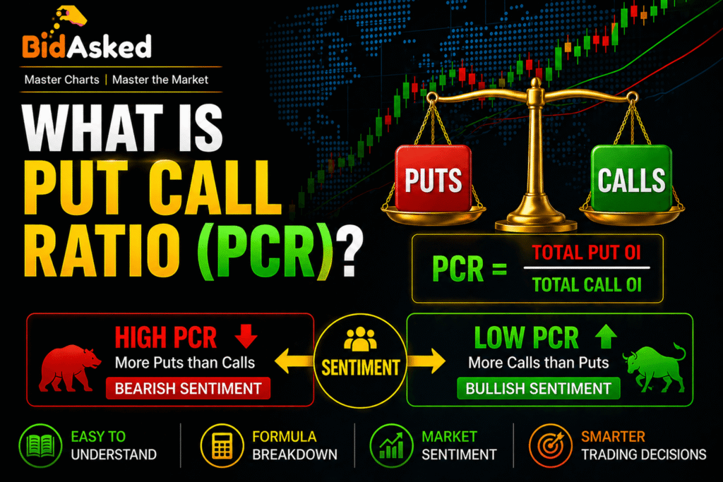 Put Call Ratio indicator used to identify overbought and oversold market conditions